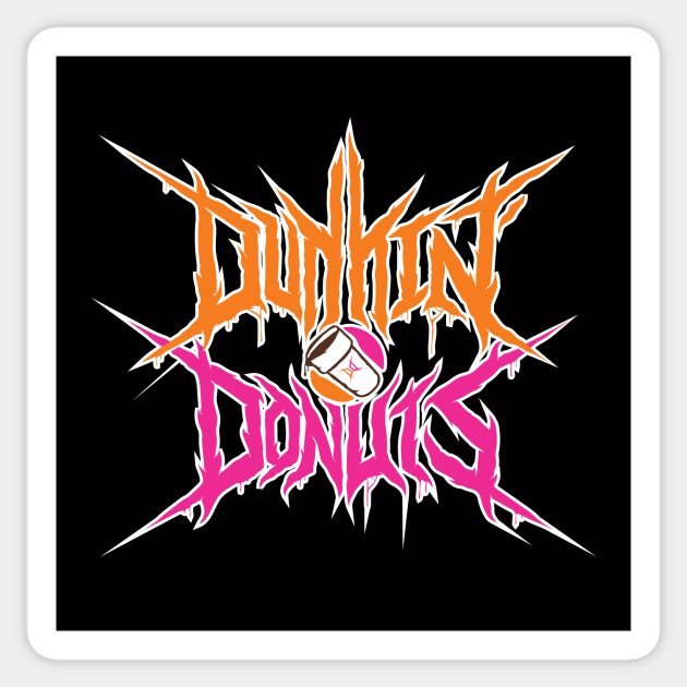 Death Metal Donut Logo Sticker by UnluckyDevil